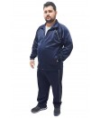 CONJUNTO AGASALHO MALHA HELANCA FELPADA CHIMPA PELUCIADA - PLUS SIZE - AZUL MARINHO - BUTU BIRU